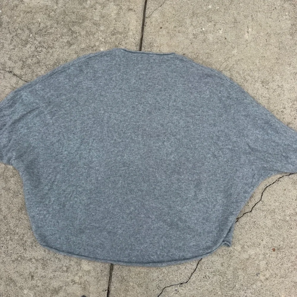 Quince Batwing Sweater Womens L/XL Heather Grey Cashmere Oversized Soft Chic - Picture 2 of 12
